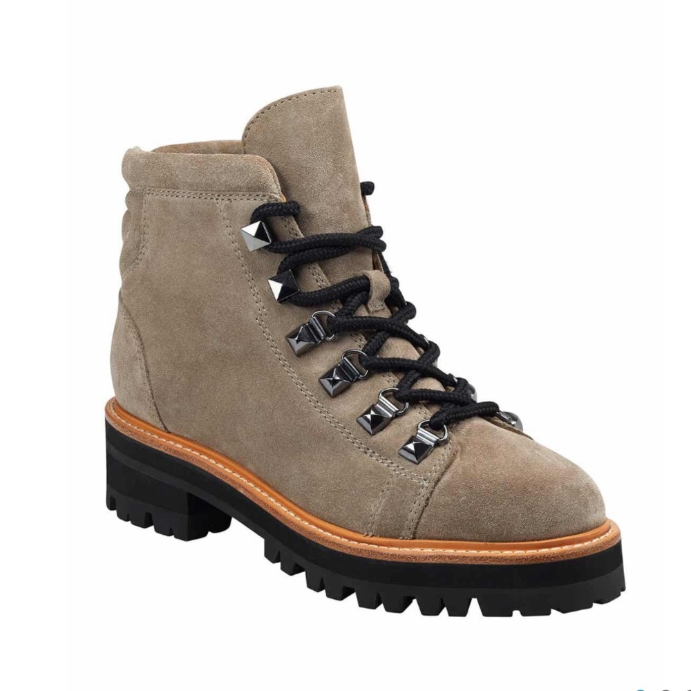 Marc Fisher Issy Leather Lace Up Boot
